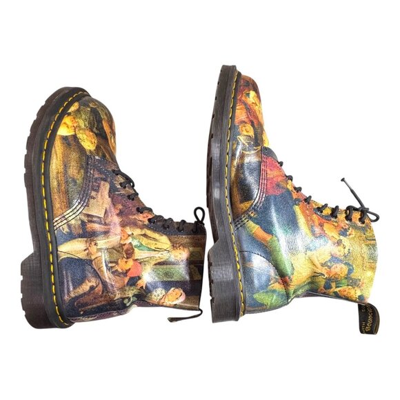 Rare Dr Doc Martens X Soane Museum Hogarth A Rake's Progress 1460 Pascal 12 READ - Picture 11 of 16